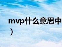 mvp什么意思中文王者（mvp什么意思中文）