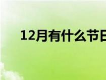 12月有什么节日么（12月有什么节日）