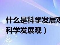 什么是科学发展观最鲜明的精神实质（什么是科学发展观）