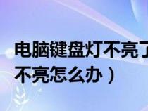 电脑键盘灯不亮了按哪个键恢复（电脑键盘灯不亮怎么办）