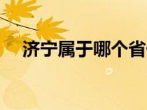 济宁属于哪个省份的（济宁属于哪个省）