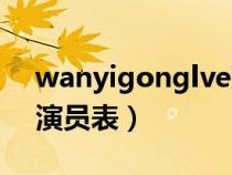 wanyigonglve延禧攻略演员表（延禧攻略演员表）