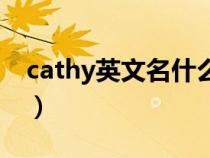 cathy英文名什么意思（英语cathy什么意思）