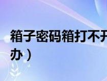 箱子密码箱打不开怎么办（密码箱打不开怎么办）