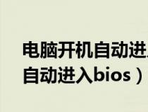 电脑开机自动进入bios怎么解决（电脑开机自动进入bios）