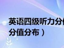 英语四级听力分值分布2018（英语四级听力分值分布）