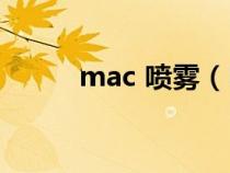 mac 喷雾（MAC喷雾真假对比）