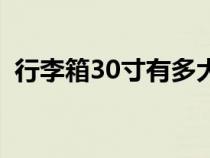 行李箱30寸有多大多高（行李箱30寸多大）