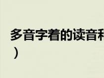 多音字着的读音和组词（分多音字读音及组词）