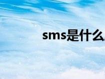 sms是什么牌子（sms是什么）