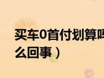 买车0首付划算吗?（购车0首付和0利息是怎么回事）