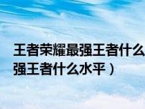 王者荣耀最强王者什么水平区级是五十六韩信（王者荣耀最强王者什么水平）