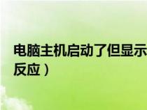 电脑主机启动了但显示器没反应（电脑主机启动了显示屏没反应）