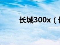 长城300x（长城300油耗是多少）