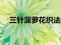 三针菠萝花织法图解（三针菠萝花织法）