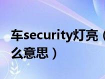 车security灯亮（车上security一闪一闪是什么意思）