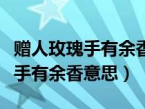 赠人玫瑰手有余香意思一样的句子（赠人玫瑰手有余香意思）