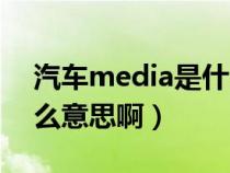 汽车media是什么意思（汽车上media是什么意思啊）