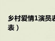 乡村爱情1演员表全部演员（乡村爱情1演员表）