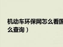 机动车环保网怎么看国6a还是国6b（机动车环保网国几怎么查询）