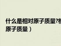 什么是相对原子质量?相对原子质量等于什么?（什么是相对原子质量）