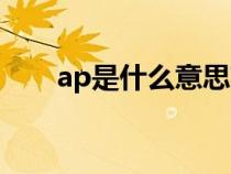 ap是什么意思英语（ap是什么意思）