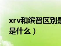 xrv和缤智区别是什么样的（xrv和缤智区别是什么）