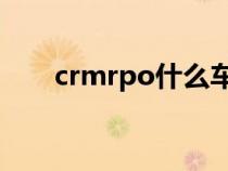 crmrpo什么车（crmry是什么车型）