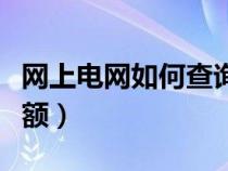 网上电网如何查询电费余额（如何查询电费余额）