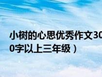 小树的心思优秀作文300字以上三年级（小树的心思作文300字以上三年级）