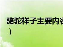 骆驼祥子主要内容300字（骆驼祥子主要内容）