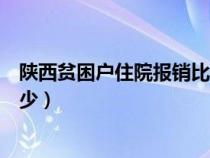 陕西贫困户住院报销比例是多少（贫困户住院报销比例是多少）