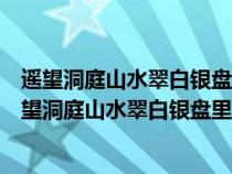 遥望洞庭山水翠白银盘里一青螺的意思把什么比作什么（遥望洞庭山水翠白银盘里一青螺的意思）