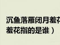 沉鱼落雁闭月羞花指的是谁呀（沉鱼落雁闭月羞花指的是谁）