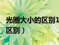 光圈大小的区别1.8和5.6哪个大（光圈大小的区别）