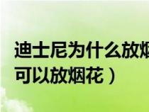 迪士尼为什么放烟花背景故事（迪士尼为什么可以放烟花）