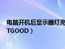 电脑开机后显示器灯亮但是黑屏（显示器灯亮但是黑屏TESTGOOD）