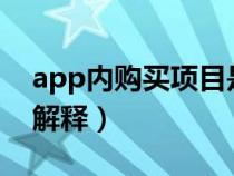 app内购买项目是什么意思?（app内购买的解释）