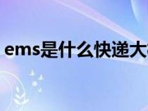 ems是什么快递大概几天（ems是什么快递）