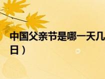 中国父亲节是哪一天几月几日介绍（中国的父亲节是几月几日）