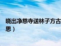 晓出净慈寺送林子方古诗朗读（晓出净慈寺送林子方古诗意思）