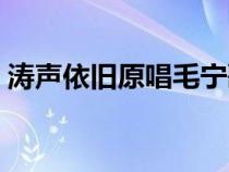 涛声依旧原唱毛宁歌曲简谱（涛声依旧原唱）