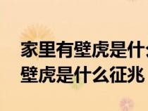 家里有壁虎是什么征兆 会不吉利吗（家里有壁虎是什么征兆）