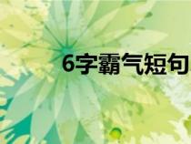 6字霸气短句骂人（6字霸气短句）