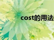 cost的用法结构（cost的用法）