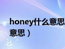 honey什么意思翻译中文翻译（honey什么意思）