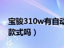 宝骏310w有自动挡的吗（宝骏310有自动挡款式吗）