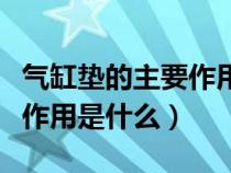 气缸垫的主要作用是什么意思（气缸垫的主要作用是什么）