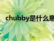 chubby是什么意思啊（by是什么意思啊）