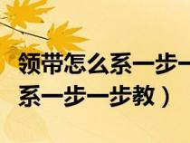 领带怎么系一步一步教视频慢动作（领带怎么系一步一步教）